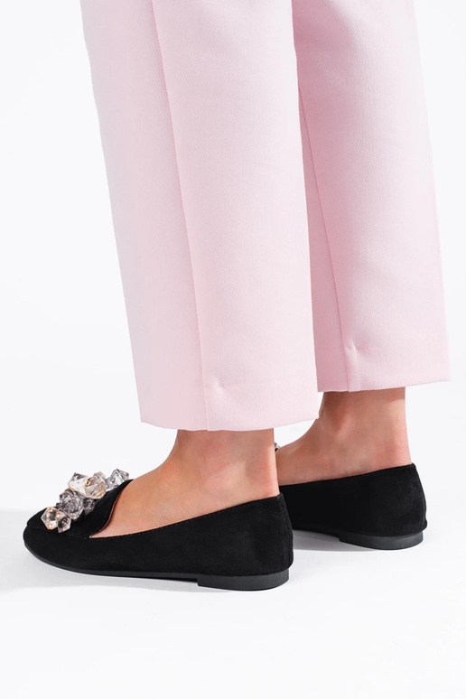 scarpe modello lords in camoscio nero...