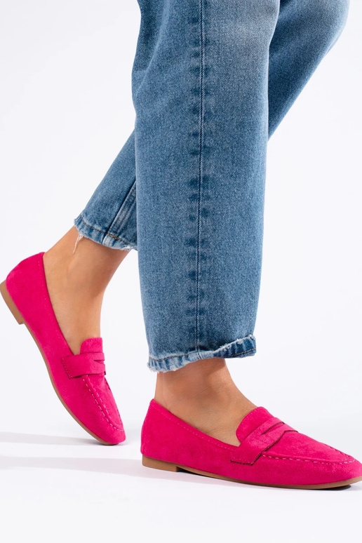 realizzata in pelle scamosciata...