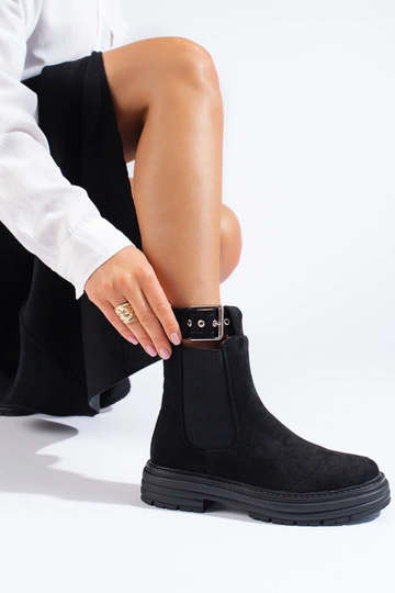 scarpe in camoscio nero con... 2