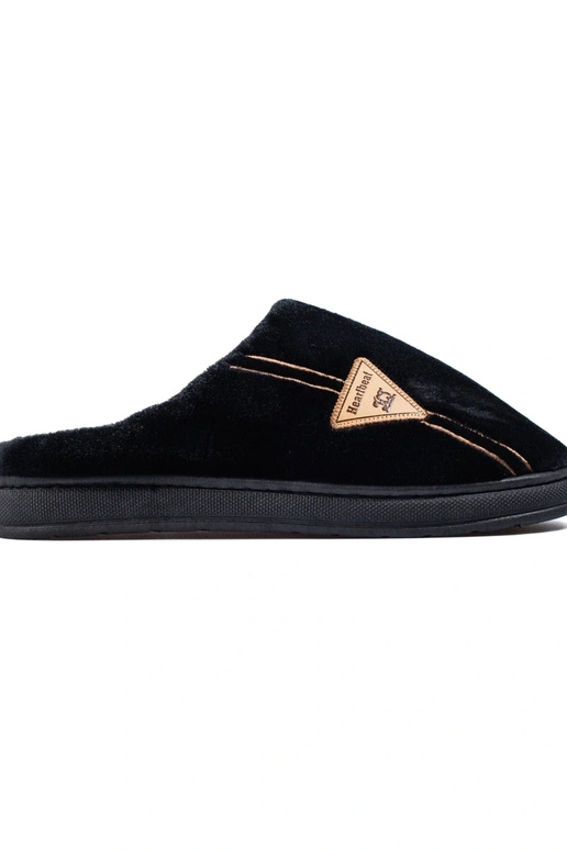 calde pantofole nere da uomo Shelovet