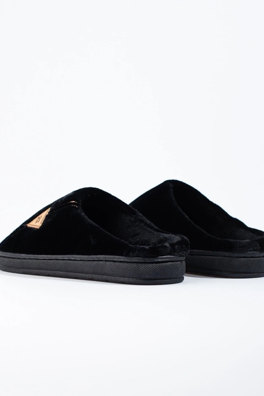 calde pantofole nere da uomo Shelovet