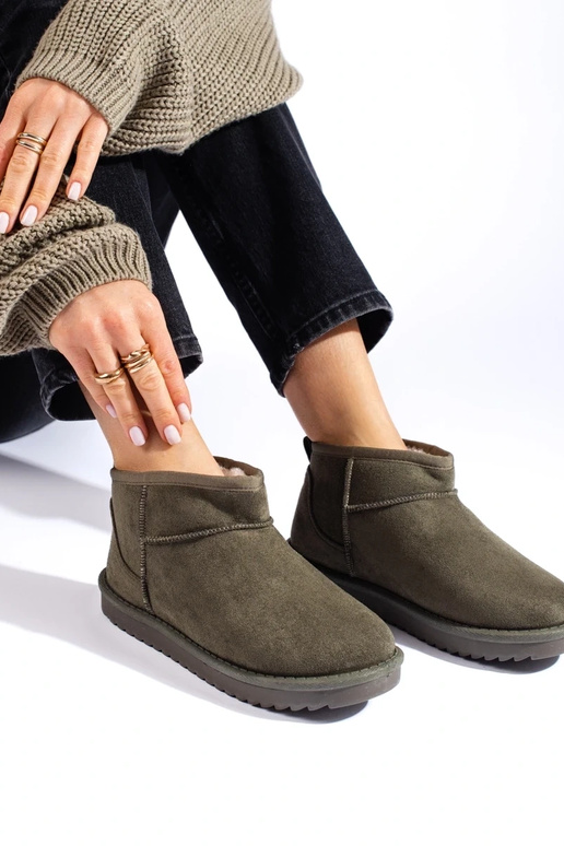 Stivali da neve da donna color kaki