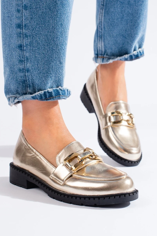 stivaletti da donna color oro