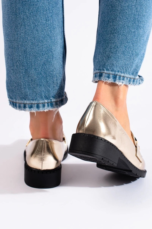 stivaletti da donna color oro