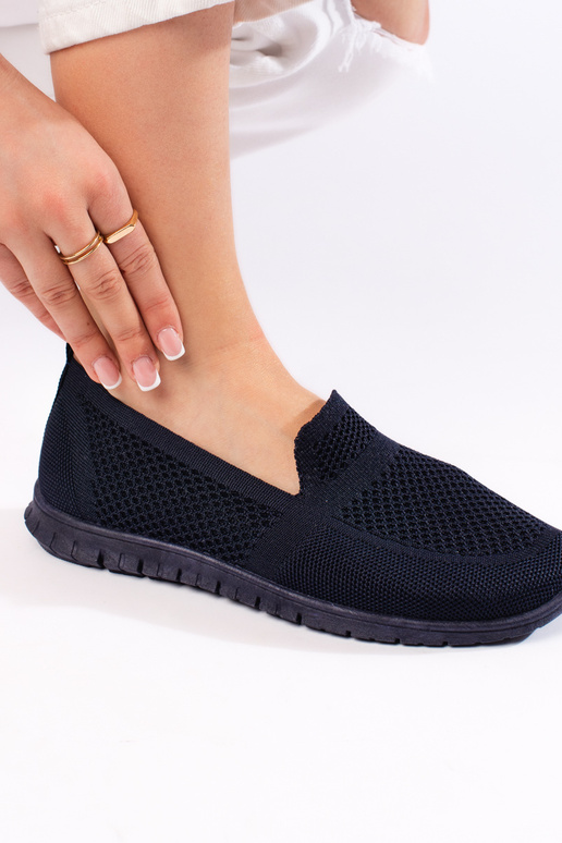 Scarpe slip-on blu del modello slip-on