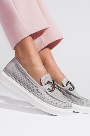 mocassini da donna grigi 2