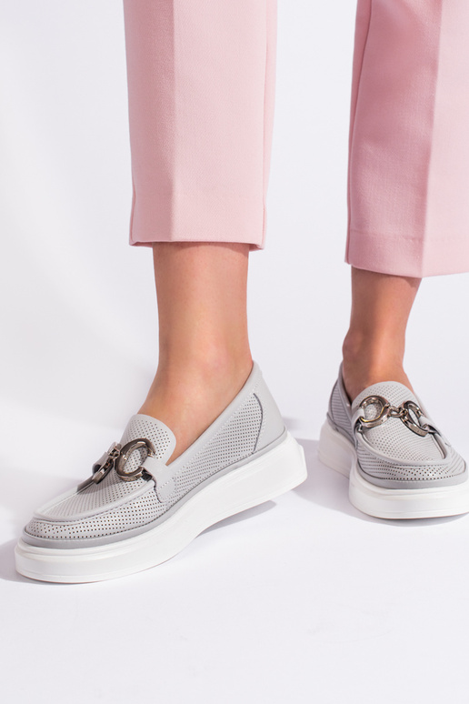 mocassini da donna grigi