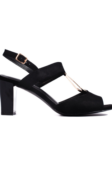 sandali con tacco neri