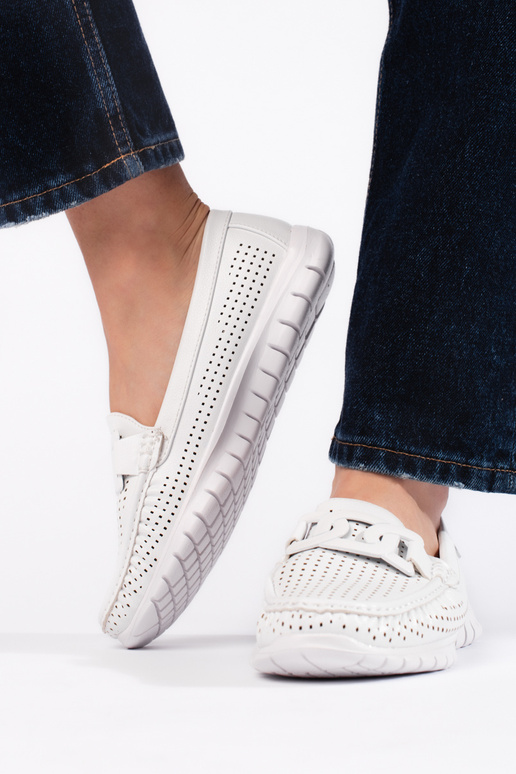 con elementi traforati, mocassini da...