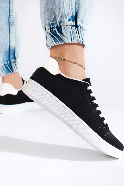 Scarpe da donna in camoscio nero