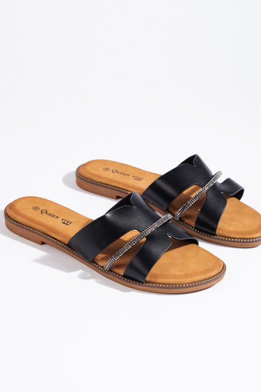 Pantofole nere dallo stile elegante