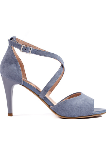 sandali in camoscio con...