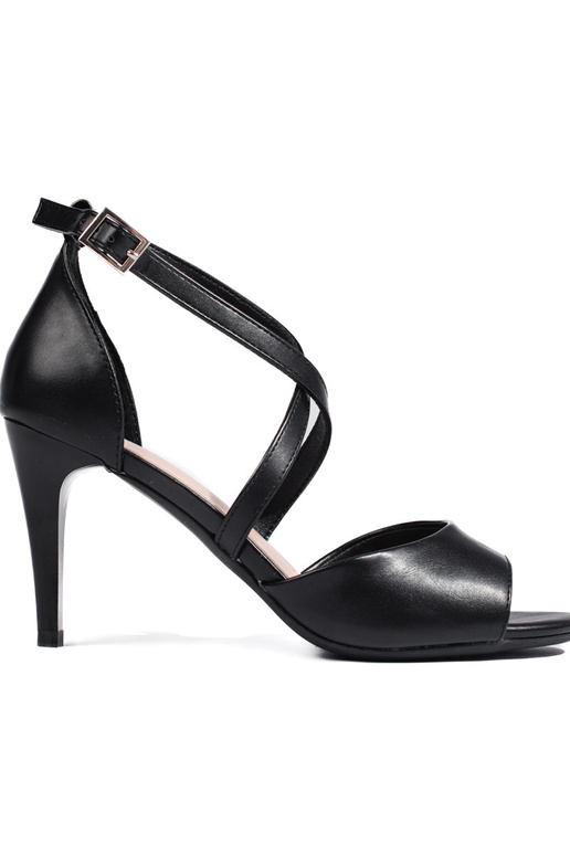 sandali con tacco sottile in colore...