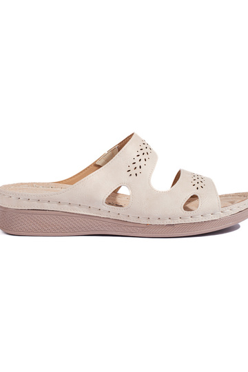 Comode pantofole beige