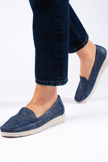 non mocassini da donna in blu 2