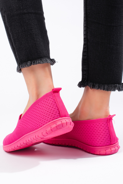 scarpe slip on rosa