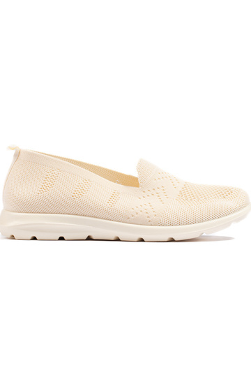 slip on in tessuto beige da...