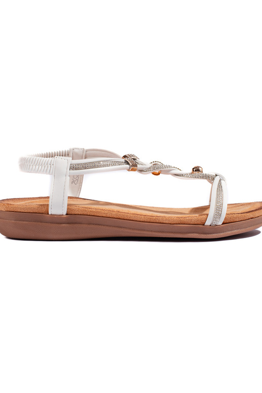 Sandalo bianco dal modello sorprendente