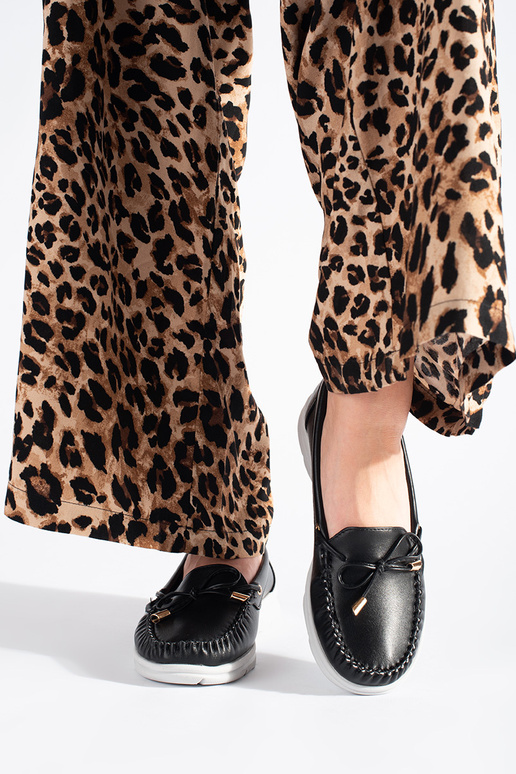 Mocassini neri con plateau Mocassini neri con plateau