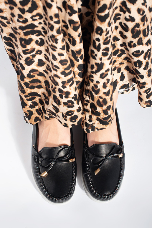 Mocassini neri con plateau Mocassini neri con plateau