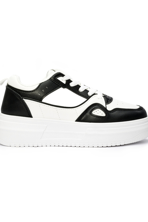 sneakers nere da donna con plateau