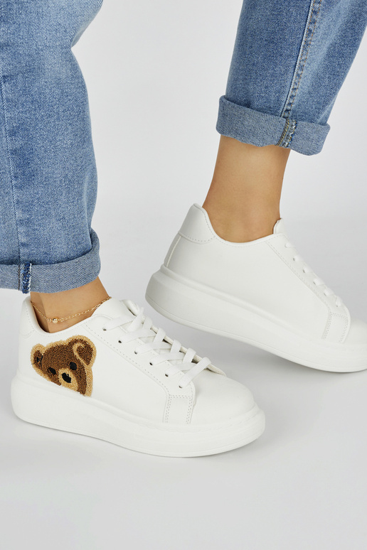 scarpe sportive da donna bianche con...