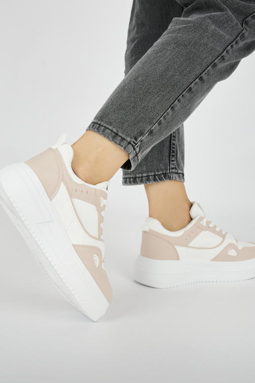 Scarpe sportive da donna bianco-rosa...