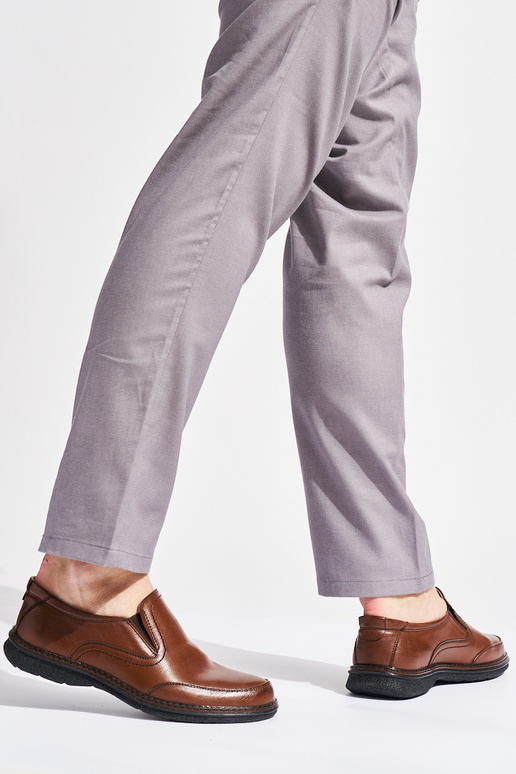 stivaletti da uomo marroni con fibbia