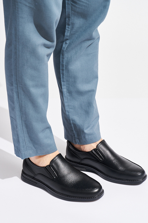 stivaletti neri da uomo con fibbia