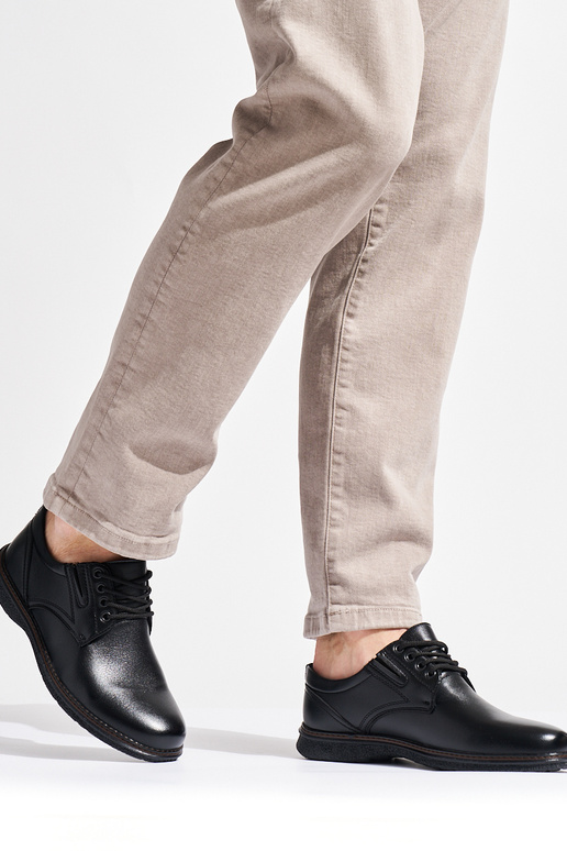 stivaletti neri da uomo legati