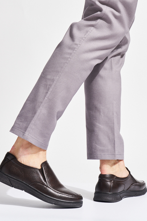 mocassini marroni da uomo realizzati...