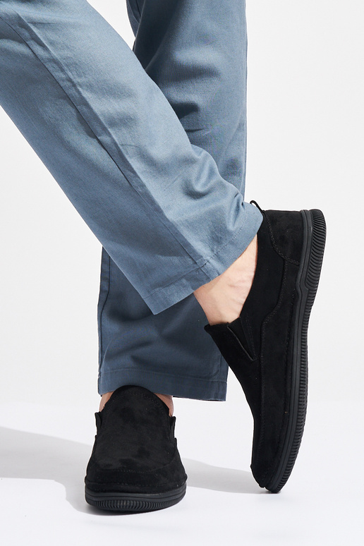 mocassini neri da uomo