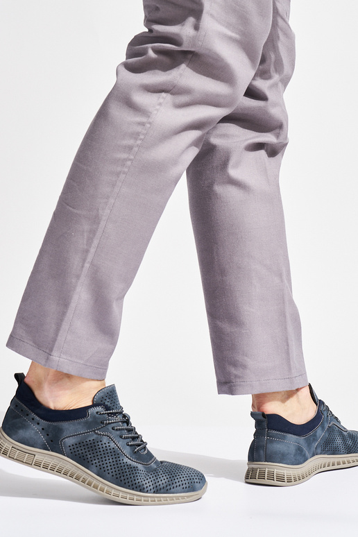 stivaletti da uomo blu con elementi...