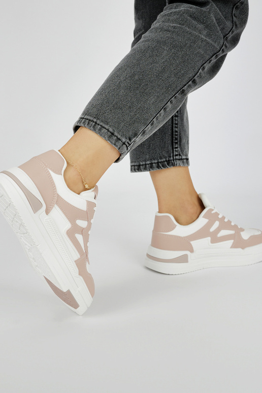 Scarpe modello Sneakers rosa con plateau