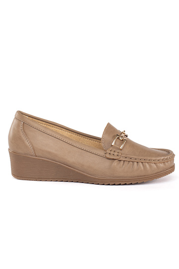 mocassini da donna beige...