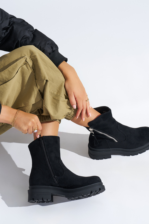 scarpe da donna nere con zamkiem...