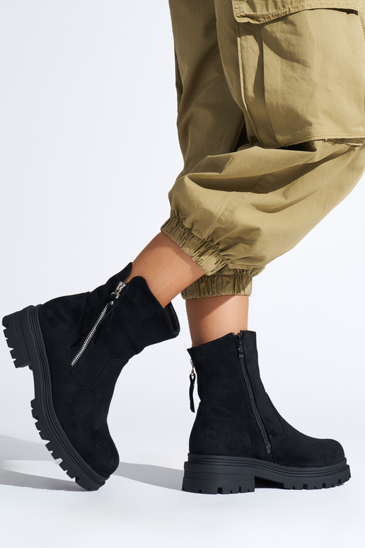 scarpe da donna nere con zamkiem...