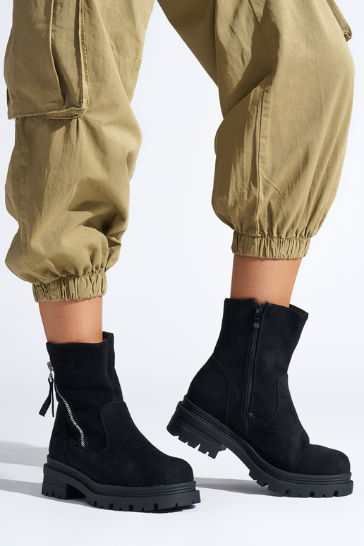 scarpe da donna nere con zamkiem...