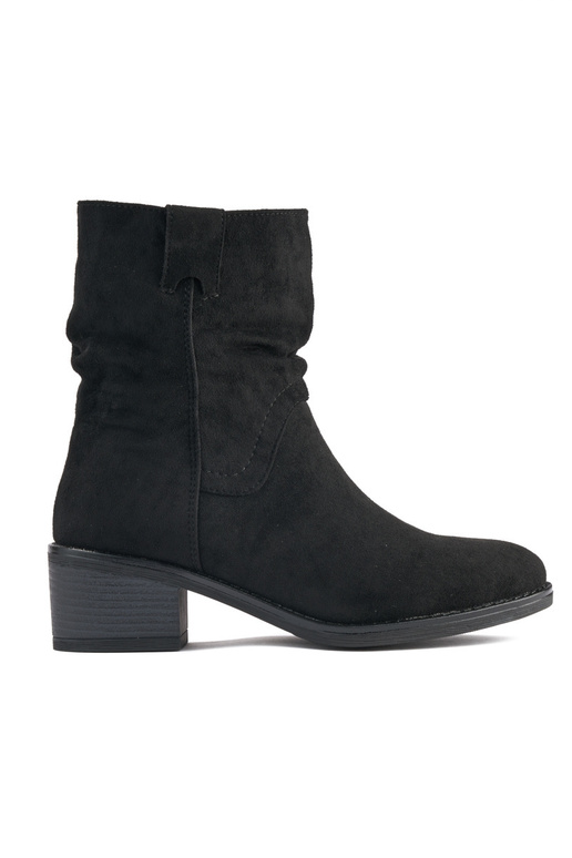 stivali neri in stile cowboy