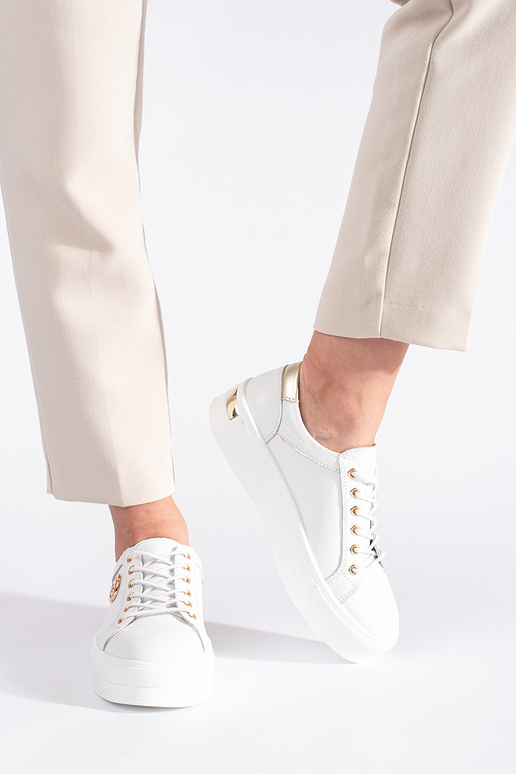 Colore bianco pelle Scarpe modello...