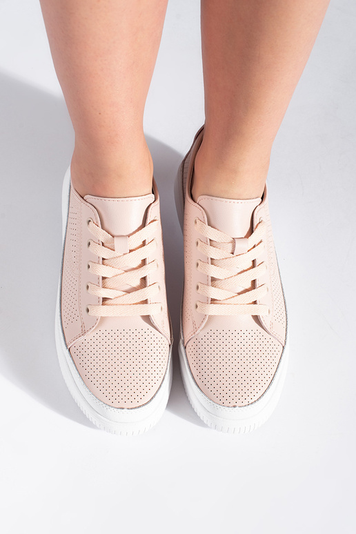 Scarpe in pelle traforata rosa Sergio...