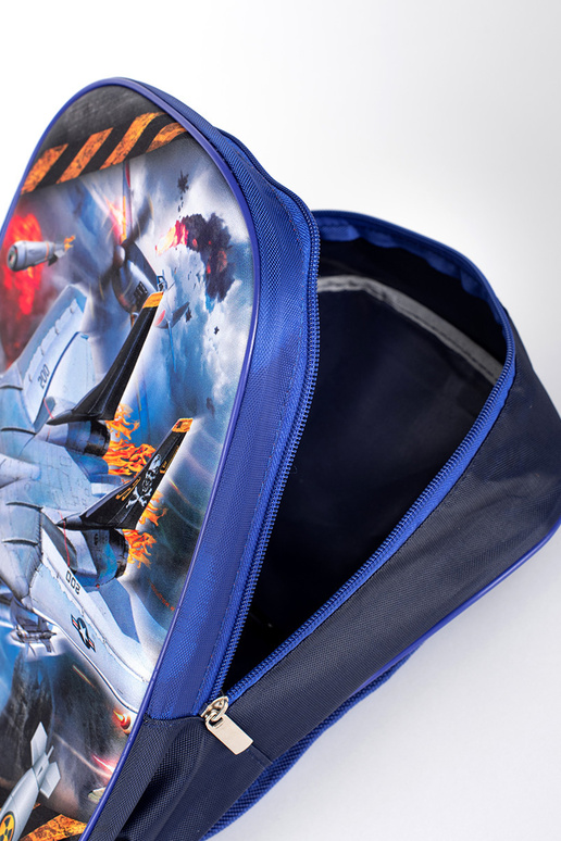 zaino blu da ragazzo ze statkiem...