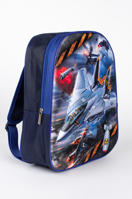 zaino blu da ragazzo ze statkiem...