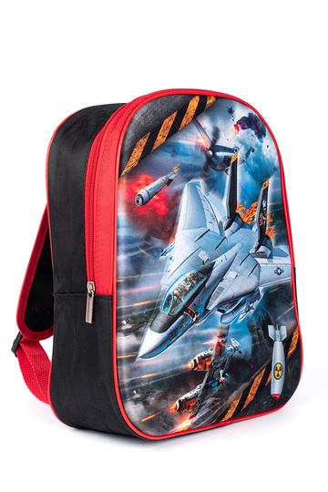 Zaino nero e rosso per...