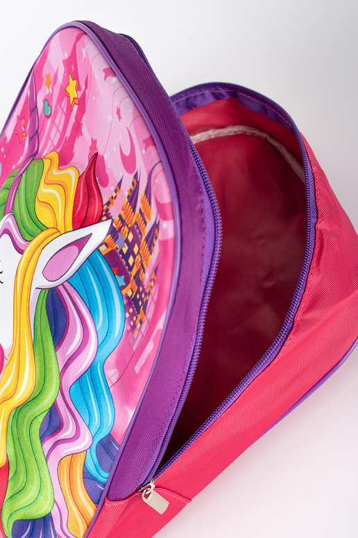 zaino rosa-viola da ragazza z...