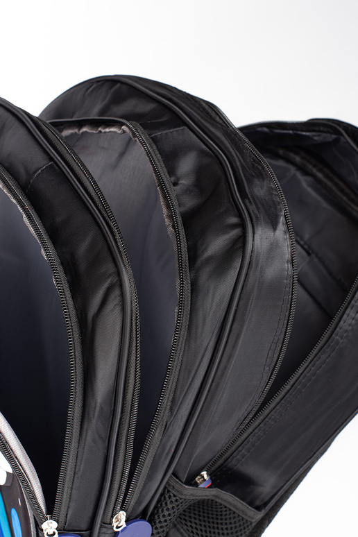 zaino nero dziecięcy z cosmonauto