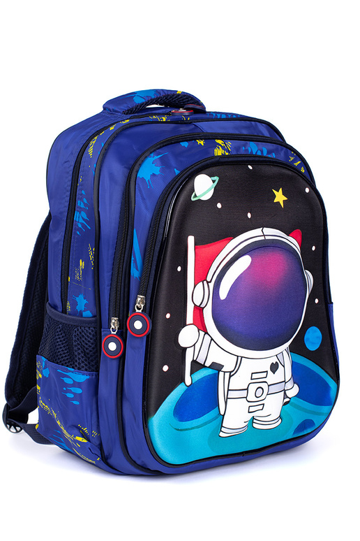 zaino blu dziecięcy z cosmonauto