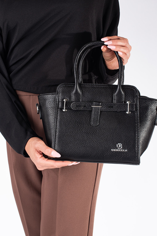 nero borsa elegante ze argentomi...