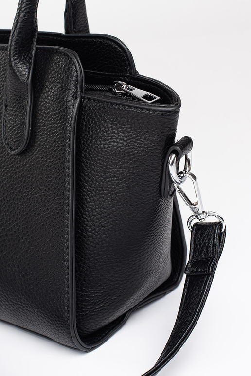 nero borsa elegante ze argentomi...