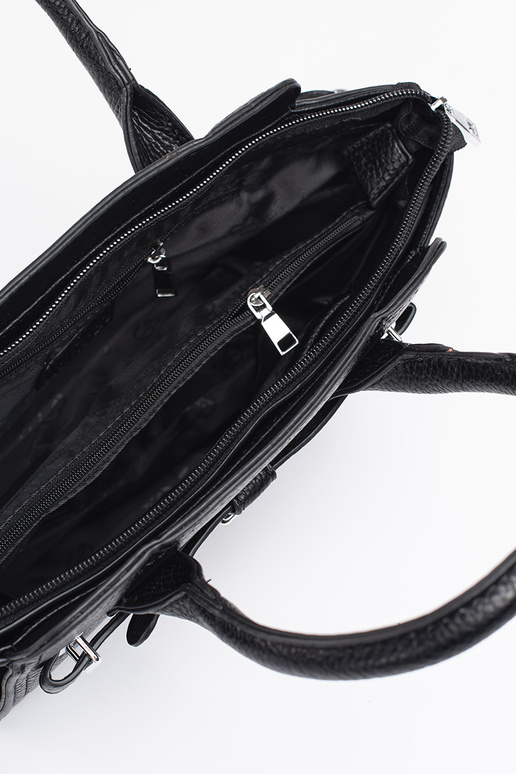 nero borsa elegante ze argentomi...